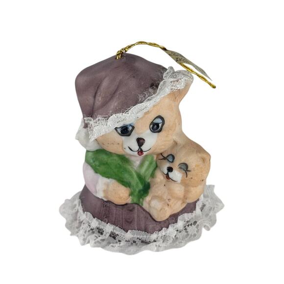 Jasco Caring Critters Chimer Bells Christmas Ornaments Set Of 6 Hand Painted - Picture 4 of 15